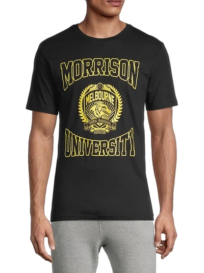 Elevenparis Men's Life Is A Joke Morrison University T-shirt In Black