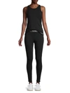 Calvin Klein Women's 2-piece Solid Tank Top & Leggings Set In Shoreline