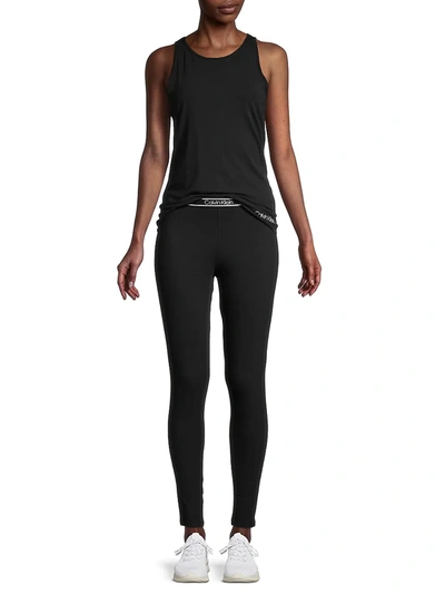 Calvin Klein Women's 2-piece Solid Tank Top & Leggings Set In Shoreline