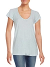 James Perse Women's V-neck Cotton & Modal Tee In Maine
