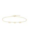 SAKS FIFTH AVENUE SAKS FIFTH AVENUE WOMEN'S 14K YELLOW GOLD MOM ADJUSTABLE ANKLET,0400014291042