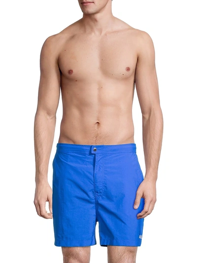 Solid & Striped Men's The Kennedy Logo Swim Shorts In Blue