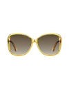 Kate Spade Women's Gloriann 59mm Oval Sunglasses In Black