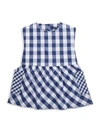 FRENCH CONNECTION LITTLE GIRL'S GINGHAM POCKET DRESS,0400013846134
