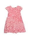 FRENCH CONNECTION LITTLE GIRL'S FLORAL RUFFLE DRESS,0400013846081