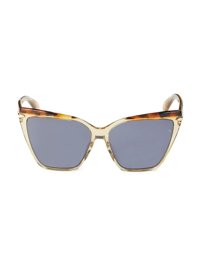 Rag & Bone Women's 59mm Cat Eye Sunglasses In Black