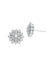 Effy Eny Women's Eny Sterling Silver & 0.48 Tcw Diamond Flower Stud Earrings In Silver