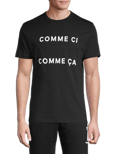 French Connection Men's Printed Cotton Tee In White