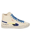 Puma Men's Clyde Mid X Black Fives High Top Sneakers In Beige