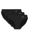 AQS WOMEN'S 3-PACK SEAMLESS BIKINI BRIEFS,0400013500322