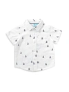 BEAR CAMP BABY BOY'S CHRIS SEERSUCKER SAILBOAT-PRINT SHIRT,0400014459308