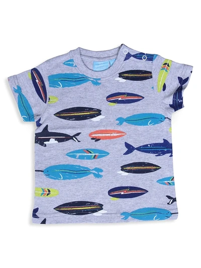 Bear Camp Baby Boy's Lincoln Whale-print T-shirt In Grey Heather