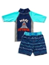 BEAR CAMP LITTLE BOY'S 2-PIECE COLORBLOCK RASHGUARD & SWIM TRUNKS SET,0400014451665