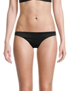 Pilyq Basic Ruched Bikini Bottoms Black In Black Pear