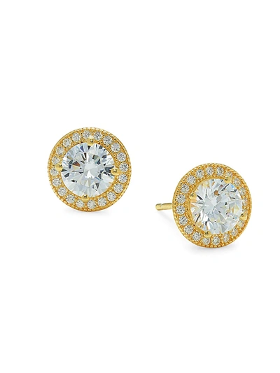 Lafonn Women's 18k Yellow Goldplated Sterling Silver & Simulated Diamond Stud Earrings