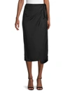 FRENCH CONNECTION WOMEN'S GABINA DRAPED SIDE-TIE SKIRT,0400012816110
