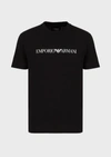 EMPORIO ARMANI OFFICIAL STORE PIMA-JERSEY T-SHIRT WITH LOGO PRINT,12585353