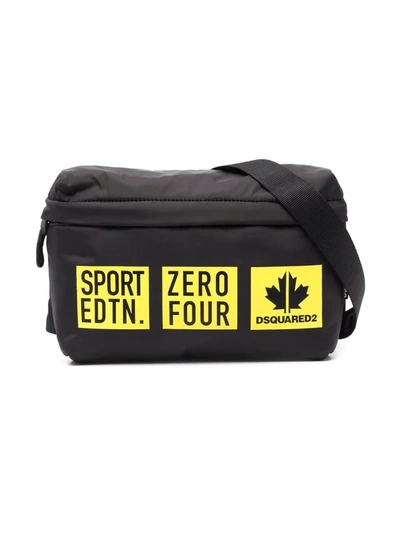 Dsquared2 Kids' Zero Four Belt Bag In Black
