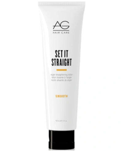 Ag Hair Smooth Set It Straight Argan Straightening Lotion, 5-oz, From Purebeauty Salon & Spa