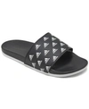 Adidas Originals Adidas Men's Adilette Comfort Slide Sandals From Finish Line In Core Black, White