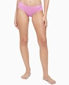 Calvin Klein Women's Pure Ribbed Hipster Underwear Qf6444 In Lilac Rain