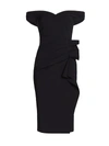 Chiara Boni La Petite Robe Chiara Boni La Petite Off-the-shoulder Cocktail Dress - 100% Exclusive In Black