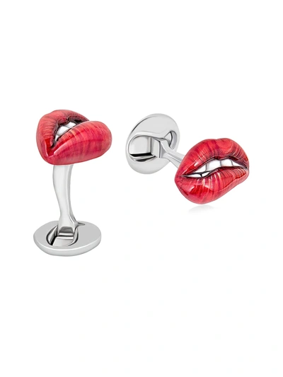 Fils Unique Kiss And Make Up Sterling Silver Cufflinks
