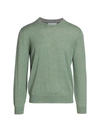 Brunello Cucinelli Cashmere Crewneck Sweater In Green