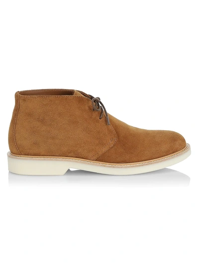 Brunello Cucinelli Men's Suede Lace-up Desert Boots In Brown