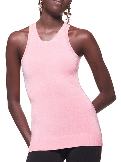 Az Factory Fitted Technical Sleeveless Top In Pink