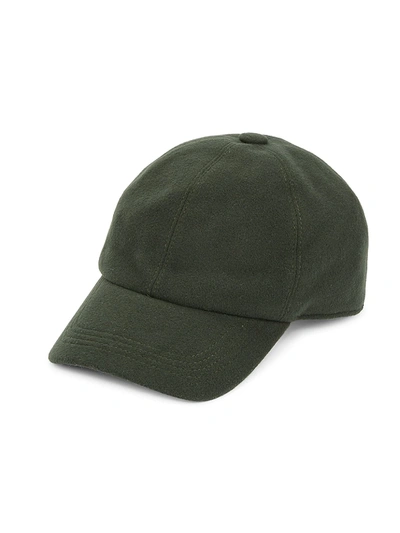 Saks Fifth Avenue Collection Baseball Hat With Ear Flaps In Olive