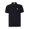 Moncler Logo Short-sleeved Polo Shirt In Blue
