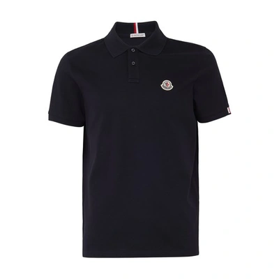 MONCLER LOGO POLO SHIRT,MC1V7C92BLU