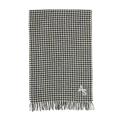 Acne Studios Black And White Ville Houndstooth Wool Scarf