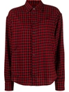 DSQUARED2 GINGHAM CHECK WOOL SHIRT