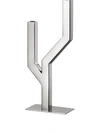 CHRISTOFLE ARBORESCENCE TWO-LIGHTS STAINLESS STEEL CANDELABRA