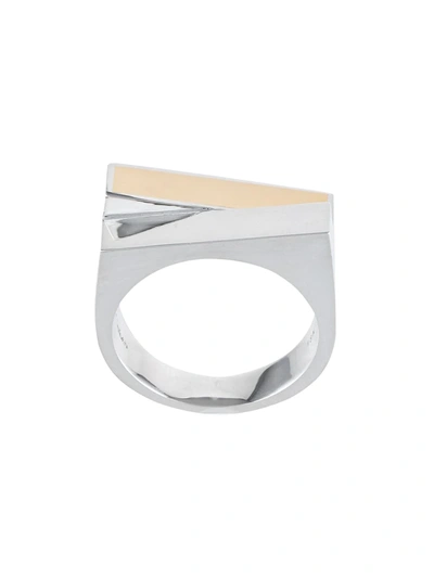 M Cohen Stackio Sterling Silver Ring In 银色