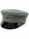 Ruslan Baginskiy Contrast-peak Baker Boy Hat In Green