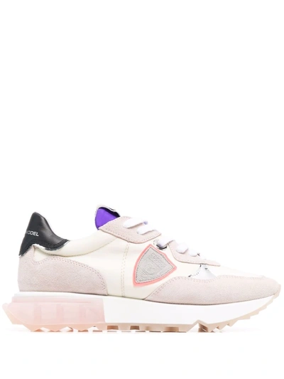 Philippe Model Colour-block Panelled Sneakers In Neutrals