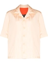Bottega Veneta Car-print Short-sleeved Shirt In Rosa