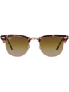 Ray Ban Clubmaster D-frame Sunglasses In Rosa