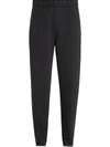 Ermenegildo Zegna Dark Grey Cashmere-wool Blend Trousers In Grau