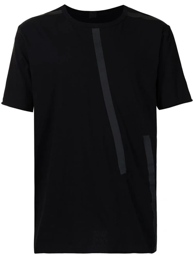 Isaac Sellam Experience Tape-detail Short-sleeved T-shirt In Schwarz