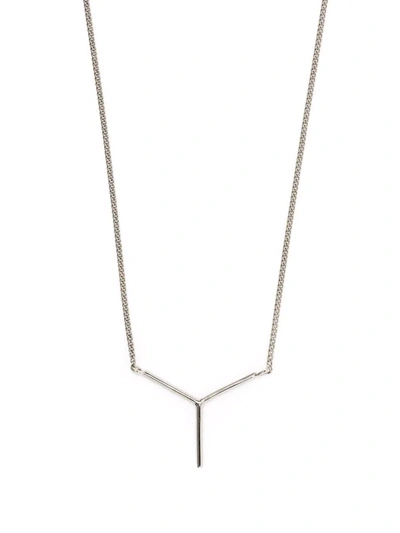 Y/project Y-shaped Necklace In Silber