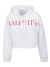 VALENTINO SWEATSHIRT ROSA ATELIER EDITION,WB3MF09Z.6H9 A33 BIANCO VALENTINO ROSSO