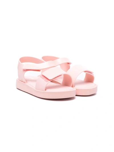 Mini Melissa Kids' Open-toe Touch-strap Sandals In Pink