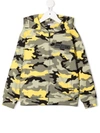 Dolce & Gabbana Camouflage-print Cotton Hoodie In Green