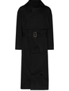 LIAM HODGES DOUBLE-BREASTED TRENCH COAT