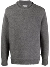 Maison Margiela Martin Margiela Elbow-patch Distressed Jumper In Grau