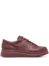 Camper Runner Up Platform Sneakers In Burgunderrot